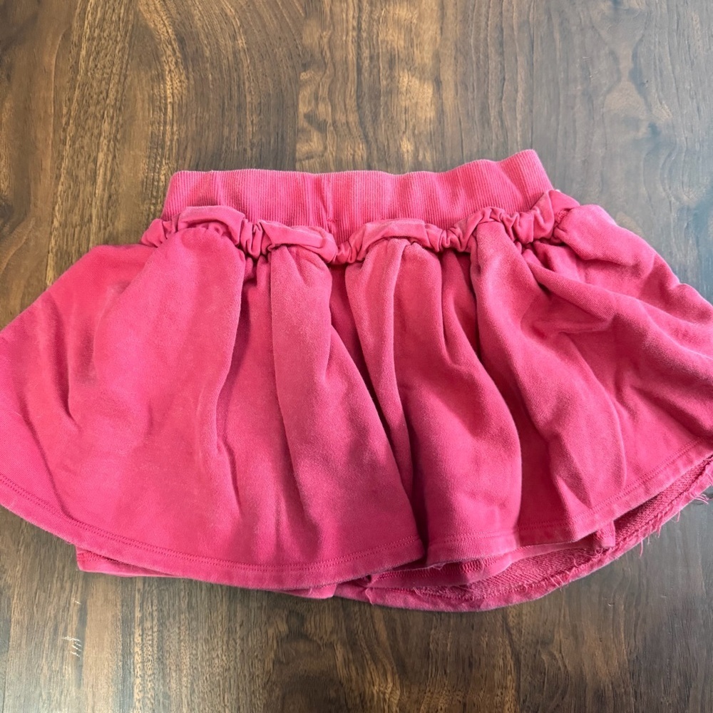 3/$30 ☀️ LaBiz Acid Wash Red Cotton Mini Skort - Picture 5 of 8